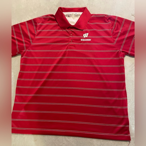 NCAA Other - NCAA University of Wisconsin Performance Polo Shirt Mens XXL School Colors